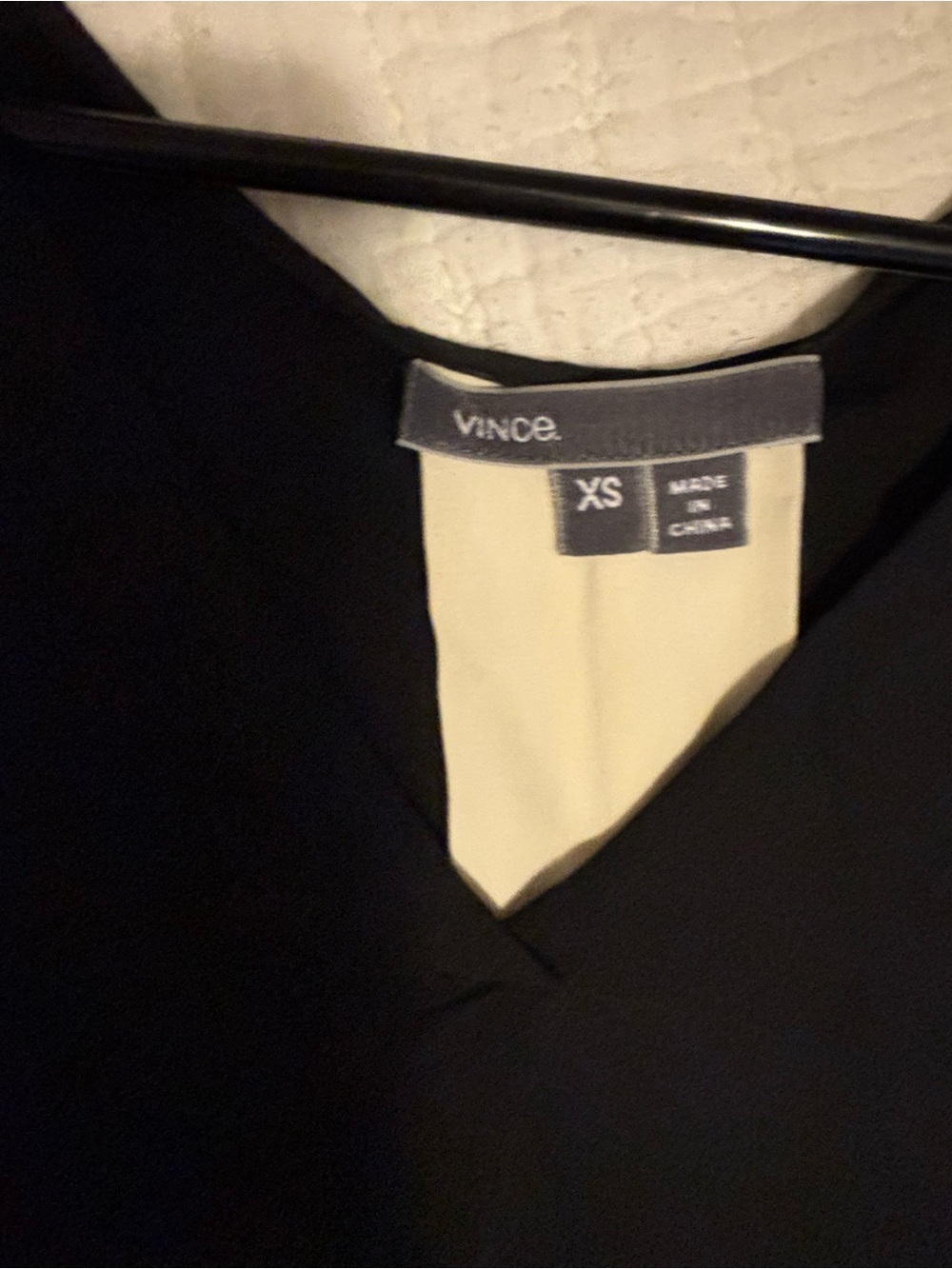 Vince Black V-Neck Silk Sleeveless Camisole - Picture 3 of 4